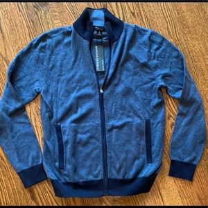 Banana Republic lightweight zip cardigan supima